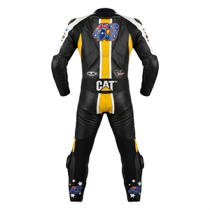 ชุดแข่งรถมอเตอร์ไซค์หนังจิงโจ้ ack Miller Racing Suit ได้รับการรับรอง MotoCP พร้อมเกราะป้องกัน สำหรับมืออาชีพ สำหรับขี่มอเตอร์ไซค์บนสนามแข่ง/ชุดจั๊มสูท - Product Image 2