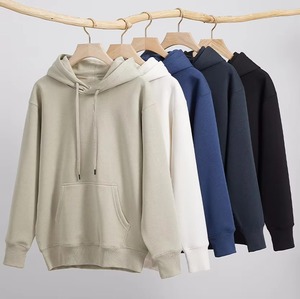 Men's Heavyweight 100% Cotton Fleece Hoodie <b>Funky</b> Oversized Design High Quality Casual Blank Knitted Embroidered Technique Solid - Product Image 4