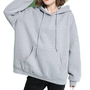 Sudadera con capucha personalizada de color liso Y2K para mujer, con hombros caídos, 420GSM, de peso pesado, transpirable, con cremallera completa, estilo oversize - Product Image 3