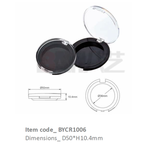 Compact Transparent Flip Top <b>Plastic</b> <b>Jar</b> for Eyeshadow Blush Concealer & Contour - Product Image 1
