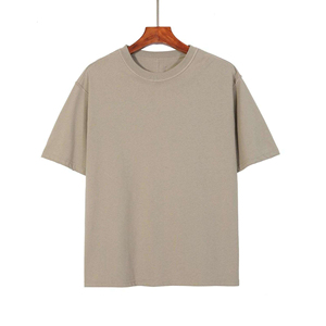 T-shirt noir à manches courtes et col rond pour homme, coupe ample, décontracté, en jersey 100 % coton, motif lettres tricoté - Product Image 5