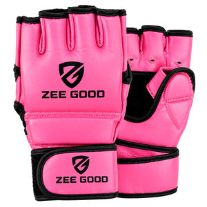 Gants d'entraînement en cuir pour MMA, style décontracté et professionnel, demi-doigts, pour le kick-boxing, poignées sans doigts, gants MMA - Product Image 2