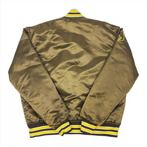 Veste universitaire en satin de qualité supérieure pour homme, veste bomber légère de style baseball, streetwear universitaire, fermeture à boutons-pression, broderie personnalisée - Product Image 5