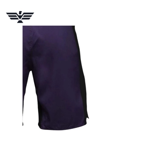 Custom Purple Black No-Gi BJJ Grappling <b>Shorts</b> Breathable Unisex Elastic Waist Premium MMA Fight Training <b>Shorts</b> 100% <b>Polyester</b> - Product Image 5