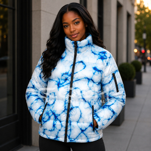 Cosh International OEM Custom Unisex Puffer Jacket Sublimation Printed Lightweight Winter <b>Coat</b> with Logo - Product Image 3