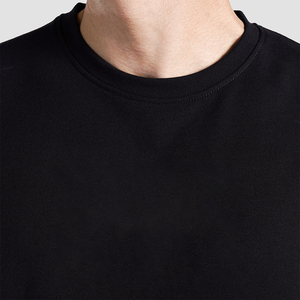 Débardeur homme sans manches de haute qualité, noir uni, col rond, tricoté, décontracté, personnalisable, pour la musculation, en vente - Product Image 5