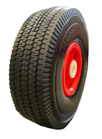 Rueda para Lavadora a Presión Caldwell FF350-4 de 10 Pulgadas, 3.50-4, Espuma de PU, Banda de Rodadura Dentada, Rodamientos Sellados de Precisión, Llanta de Acero/Plástico, Antipinchazos