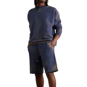 Wholesale Unisex Acid Wash <b>Sweat</b> <b>Shorts</b> <b>Men's</b> Women's High Street Style Custom Logo Elastic Waist OEM Digital Eco-Friendly - Product Image 2