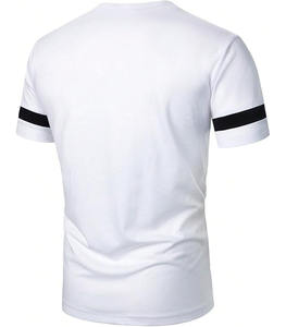 Camiseta Casual de Cuello Redondo para Hombre, de Alta Calidad, Ajuste Holgado, Manga Corta, Transpirable, 100% Algodón, 300 Gramos, Personalizable, para Verano - Product Image 2