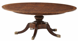 Circular <b>Extending</b> Mahogany <b>Dining</b> <b>Table</b> - Product Image 2