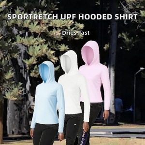 Sudadera de Punto para Hombre, con Capucha, Manga Larga, Secado Rápido, Corte Ajustado, Color Sólido, Ropa Casual de Primavera, Protección Solar UPF - Product Image 6