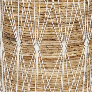 Natural Water Hyacinth Storage Baskets Set of 3 Woven Laundry <b>Hamper</b> with Handle Boho Decorative Toy Organizer Home Organization - Product Image 4