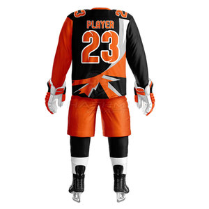 Uniforme de hockey sur glace pour hommes de qualité supérieure avec tissu respirant, coupe confortable et design personnalisé pour les sports d'équipe - Product Image 3
