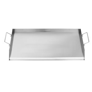 Piastra Universale 32x16 in Acciaio Inox per Barbecue e Teppanyaki Portatile da Campeggio - Product Image 1