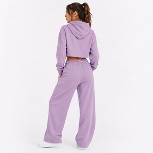 Womens Soft Relaxed Lounge Clothing Two Piece Outfit With Comfortable Pants For All Season Everyday Wear - Product Image 2