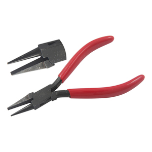 คีมทำเครื่องประดับ DIY ขนาด 130 มม. ยี่ห้อ PIK PAK TOOLS ด้ามจับ PVC สปริง  ผิวเคลือบออกไซด์สีดำ  วัสดุสแตนเลส  ปากแบน  สำหรับงานจีบ  OEM - Product Image 1