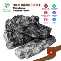 Charbon de bois blanc Viet Argo Binchotan pour café et barbecue, briquettes avec 93,34 % de carbone fixe, export Vietnam