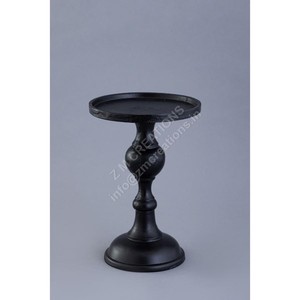 Modern Black Metal <b>Pillar</b> Tealight <b>Candle</b> Holder Handmade Aluminum <b>Candle</b> Stand Heat Resistant Eco-Friendly Holiday Christmas - Product Image 1