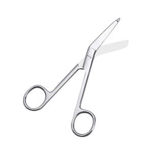 Tijeras manuales de acero inoxidable para vendajes y apósitos, ideales para paramédicos y clínicas. - Product Image 2