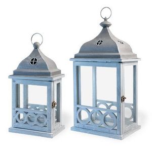 Juego de Faroles de Hierro para el Hogar con Diseño Intrincado de Grabado, Hechos a Mano y Portátiles para Decoración del Hogar y Navidad - Product Image 2