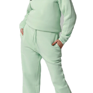 ชุดวอร์มผ้าฝ้ายฟลีซพิมพ์ลายสำหรับฤดูหนาวปี 2026 แบบยูนิเซ็กซ์ ไซส์พลัส ระบายอากาศได้ดี ชุดลำลอง 2 ชิ้น เป็นมิตรกับสิ่งแวดล้อม สวมใส่สบาย - Product Image 4