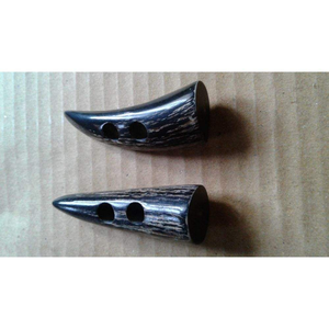 Punta de cuerno de búfalo pulido tradicional para manualidades, costura, chaquetas de invierno, abrigos largos, bolsos y accesorios de vestir - Product Image 3