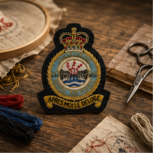 RAF-617 High Quality Lace Embroidered Patch <b>Sew</b>-On Fabric Badge Circular Luxury Design for Garment - Product Image 5
