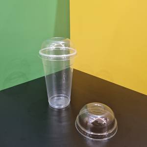 Gobelets en plastique PP jetables de qualité supérieure, personnalisés en usine, 7/9/12/16/24 oz, pour boissons chaudes et froides, café, thé, milk-tea, avec couvercles. - Product Image 2