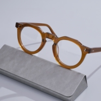 Monture de lunettes rétro en acétate polygonal, anti-lumière bleue, pour hommes et femmes, à la mode, pour usage quotidien