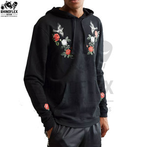 Sweat-shirts à capuche légers pour hommes, brodés, en coton, de qualité supérieure, vente en gros - Product Image 3