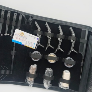 Professional Black Hair Extension Plier Kit Micro Link <b>Bead</b> Opener Pulling Hook Alligator Clips with <b>Beads</b> and <b>Thread</b> - Product Image 2