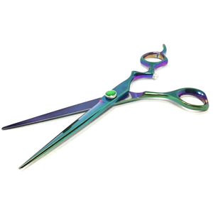 OEM High Quality 7-Inch Stainless Steel Straight Modern Salon Grade Portable Pet Grooming <b>Scissor</b> for Cats <b>Dogs</b> Groomer - Product Image 6