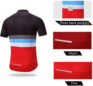 Conjuntos de Ciclismo para Hombre RAPID SPORTS al por Mayor, Ropa de Ciclismo de Buena Calidad, Transpirable, Resistente al Viento, Mangas Cortas, 100% Poliéster - Product Image 3