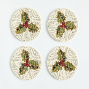 Beautiful Handmade Embroidery Christmas Seed <b>Beads</b> <b>Set</b> Seed <b>Beads</b> Beaded Coaster Embroidery Craft For Holiday Decor - Product Image 6