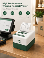 Printer Thermal Bill P20 Mini 2-inci 58mm Warna Hijau Hutan dengan USB+BT