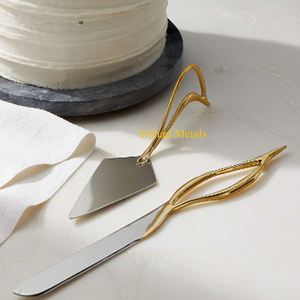 Handmade Brass Handle <b>Cheese</b> Knives <b>Set</b> of 3 <b>Cheese</b> Knives Brass <b>Cheese</b> Knives <b>Set</b> of 3 Valleta Gold <b>Cheese</b> Knives <b>Set</b> of 3 - Product Image 4