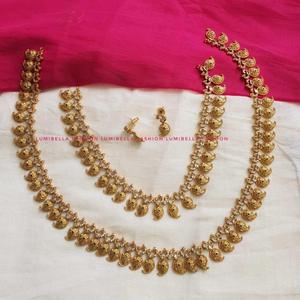 For Mango Style Kerala <b>Bridal</b> Haram-Short and Long Fashion <b>Jewelry</b> <b>Set</b> - Product Image 3