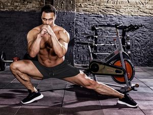 Shorts de sport pour hommes, légers, respirants, en jersey Spandex/Polyester, pour l'entraînement, la course à pied, la remise en forme, les exercices sportifs, taille haute - Product Image 4