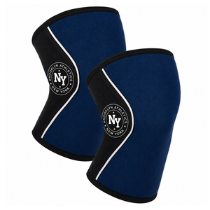 Bandes de genou unisexes en néoprène respirant pour haltérophilie, supports élastiques ajustables pour entraînement en salle de sport, personnalisables et résistantes - Product Image 1