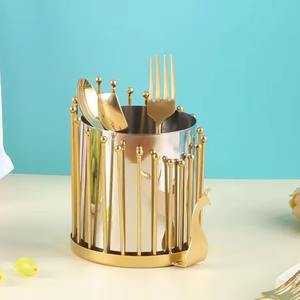 Organisateur d'ustensiles en bois minimaliste, idéal pour les événements, mariages, fêtes et la mise en place de tables de buffet – Caddy de table polyvalent et élégant - Product Image 5