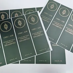 Custom Gold Foil Bopp Food <b>Labels</b> Sticker <b>for</b> Vegetable <b>Bottles</b>-<b>Personalized</b> Logo Adhesive Premium Brand - Product Image 1