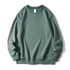 Sweat-shirt à col rond pour homme, coupe classique, en coton tricoté, décontracté, pour l'automne, sweat-shirt à col rond surdimensionné pour homme - Product Image 1