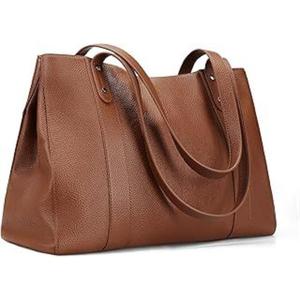 Natural Crafts Real Cow Buffalo Leather Handbags Custom Logo Print Durable Women's Shopping Bags Large Capacity Zipper Made - Product Image 6