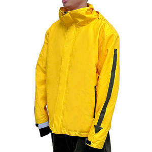 Vestes de travail légères personnalisées avec logo, réfléchissantes, en polaire, à capuche, avec fermeture éclair, uniformes de livraison de nourriture - Product Image 2