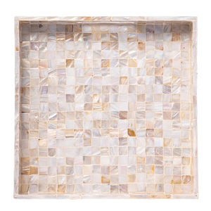 Plateau de service rectangulaire en bois avec perles, polyvalent pour la cuisine et la table, pour aliments et boissons - Product Image 6