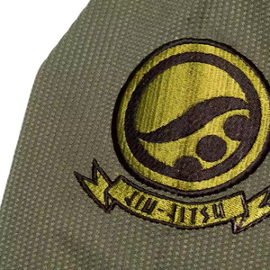 New Design Latest Model 100% Cotton Olive Green BJJ Gi <b>Kimono</b> Uniform Stretch Breathable Lightweight 200 GSM SP-63067 - Product Image 5