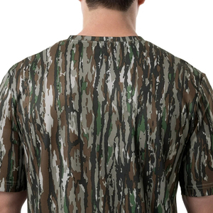 T-shirt formel à manches longues coupe classique pour homme en coton tricoté à motif uni - Product Image 4