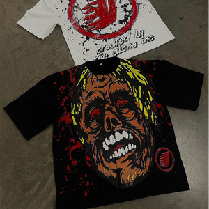 Camiseta de Hombre de Corte Regular, Anti-Pilling, 200g, con Estampado Serigrafiado, Hombros Caídos, Diseño Personalizado, 100% Algodón - Product Image 4