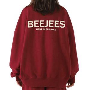 Haute qualité 500 GSM unisexe hiver surdimensionné sweat 100% coton pour bouffée impression Logo personnalisé plaine teint hommes sweats à capuche - Product Image 5