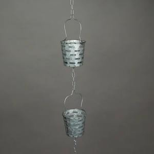 เครื่องประดับสวนอะลูมิเนียมพร้อมเสียงน้ำอ่อนช้าๆ และโซ่ฝนดีไซน์โบราณ สวยงาม ทนทานต่อสภาพอากาศ - Product Image 6